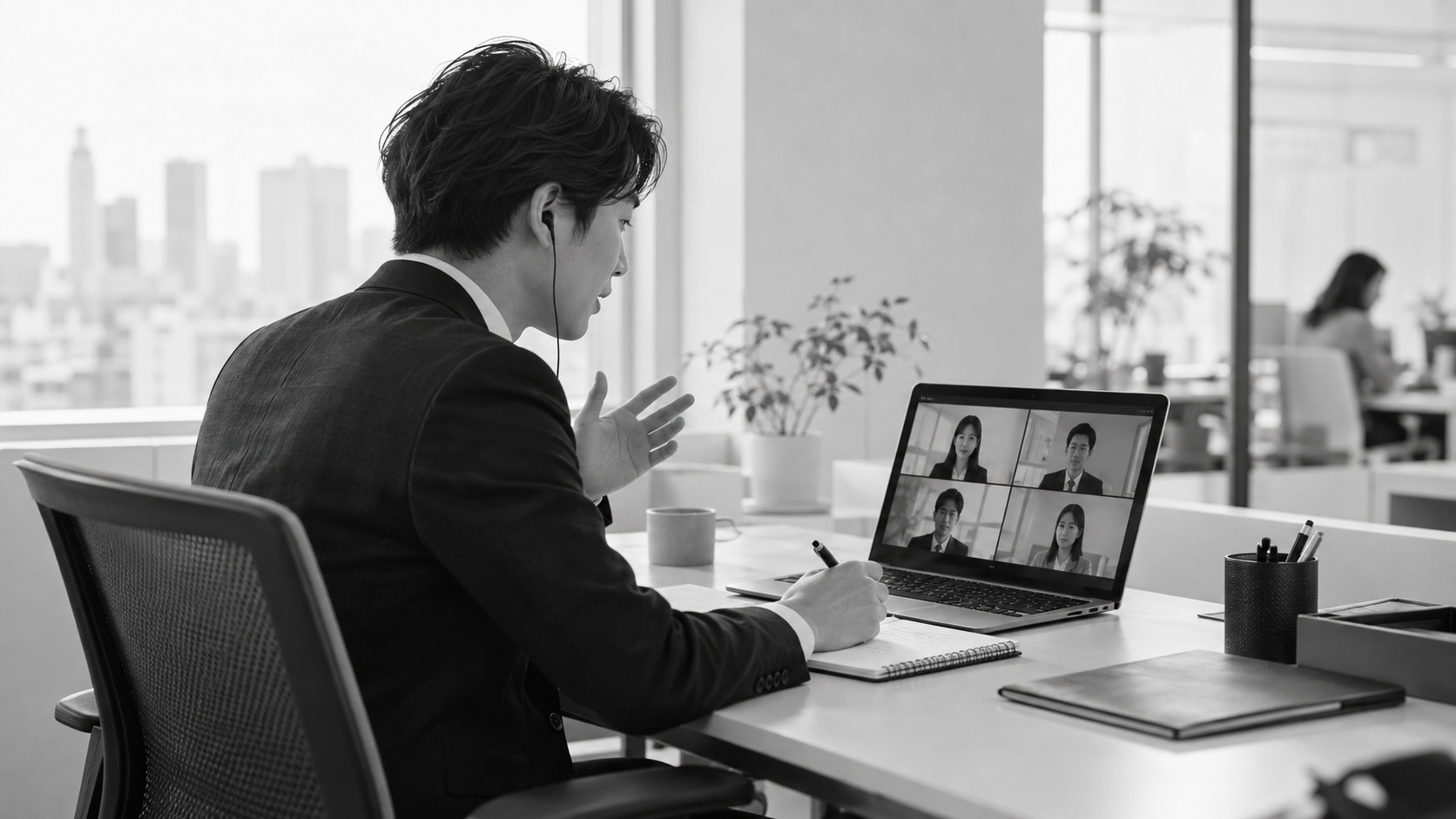 オンラインで営業活動を行うイメージ